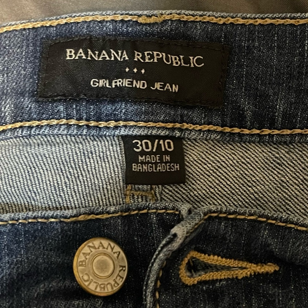 Banana Republic Blue Denim Girlfriend Jeans